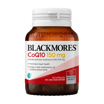 Blackmores CoQ10 150mg | 30 Capsules - front view