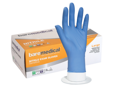Bare Medical Nitrile Blue Glove Large | 200 Pack