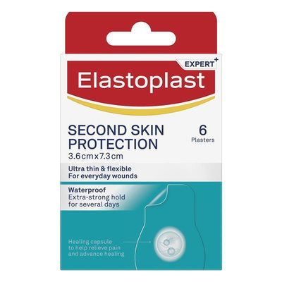 Elastoplast Second Skin Protection Strips 3.6cm x 7.3cm | 6 Pack