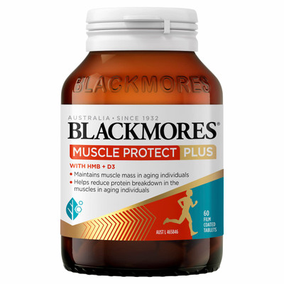 Blackmores Muscle Protect Plus 60 Tablets - Front of Pack
