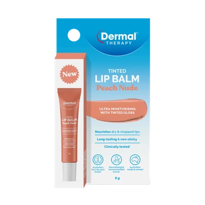 Dermal Therapy Tinted Lip Balm | Peach Nude 8 g
