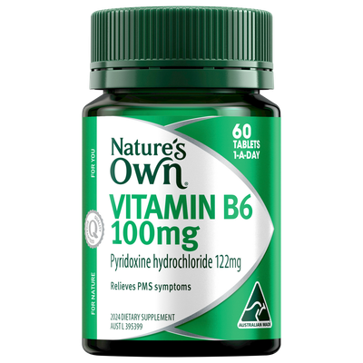 Nature’s Own Vitamin B6 100mg | 60 Tablets