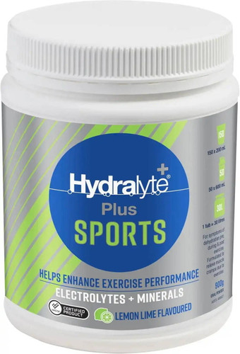 Hydralyte Plus Sports Powder Lemon Lime 900g from SuperPharmacyPlus
