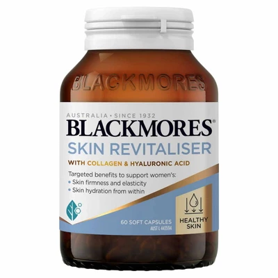 Blackmores Skin Revitaliser 60 Capsules - Front of Pack