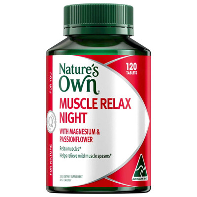 Muscle Relax Night with Magnesium by Nature\'s Own 