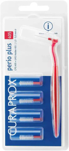  Interdental Brush with Replacement Heads | Curaprox 405 Perio Plus