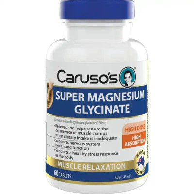 Caruso's Super Magnesium Glycinate | 60 Tablets ( Carusos ) from SuperPharmacyPlus