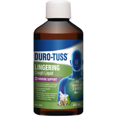 Duro-Tuss Lingering Cough Liquid Immune Support 350ml ( Durotuss ) from SuperPharmacyPlus