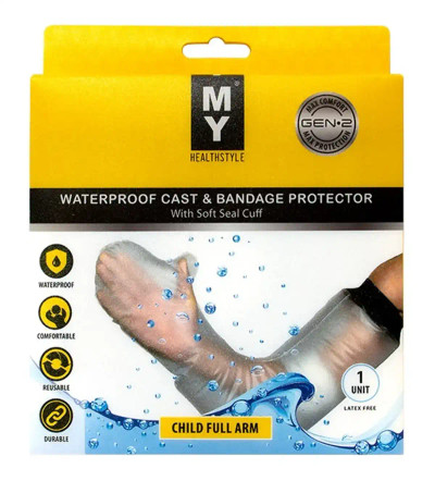 MY Waterproof Cast & Bandage Protector - Child Full Arm ( My Healthstyle ) from SuperPharmacyPlus
