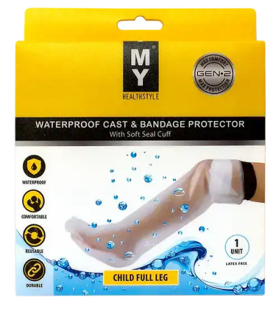 MY Waterproof Cast & Bandage Protector - Child Full Leg ( My Healthstyle ) from SuperPharmacyPlus