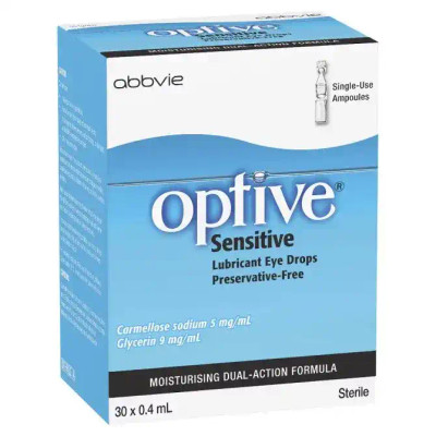 Optive Lubricant Eye Drops Sensitive | 30 x 0.4ml ( Abbvie ) from SuperPharmacyPlus