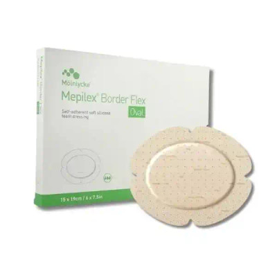 Mepilex Border Flex 15x19cm Oval | 5 Pack ( Molnlycke ) from SuperPharmacyPlus