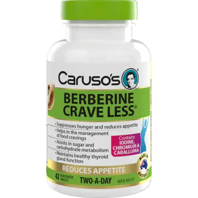 Caruso's Berberine Crave Less | 42 Tablets ( Carusos ) from SuperPharmacyPlus