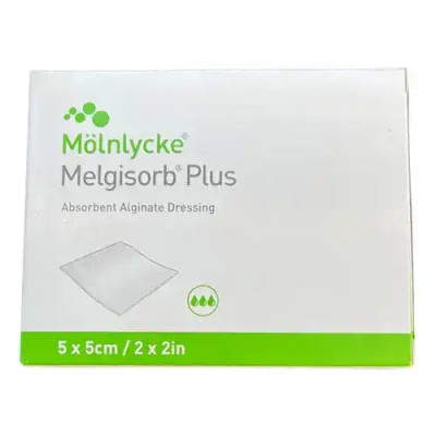 Melgisorb Plus Absorbent Alginate Dressing 5x5cm | 10 Pack ( Molnlycke ) from SuperPharmacyPlus