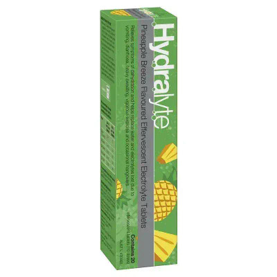 Hydralyte Electrolyte Effervescent Pineapple | 20 Tablets ( Hydralyte ) from SuperPharmacyPlus