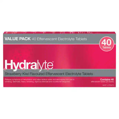 Hydralyte Effervescent Strawberry Kiwi | 40 pack ( Hydralyte ) from SuperPharmacyPlus