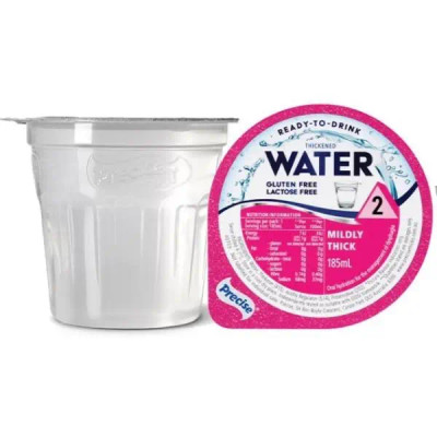 Precise Ready To Drink Water Mildly Thick/Level 2 185ml | 24 Tubs