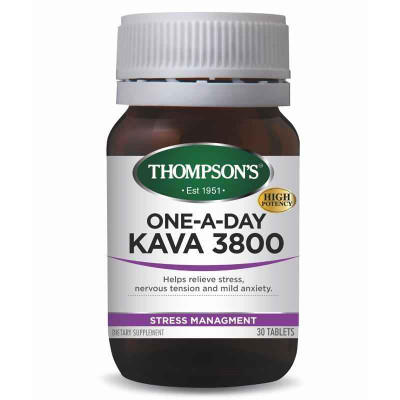 Thompsons One-a-day Kava 3800mg 30 Tablets Thompsons SuperPharmacyPlus