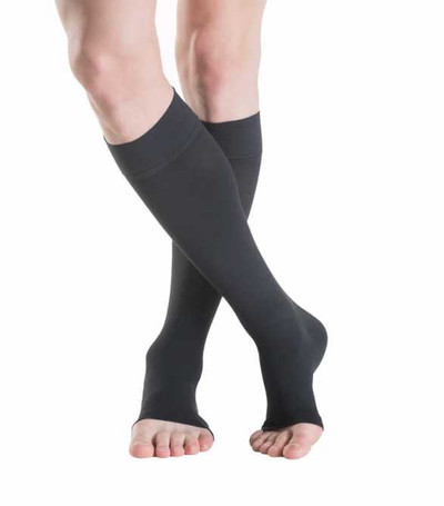 Sigvaris Cotton Calf (A-D) Class 2 (23-32 mmHg) Open Toe ( SIGVARIS ) from SuperPharmacyPlus