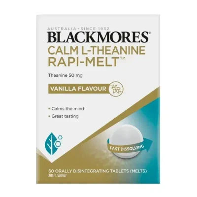 Blackmores Calm L-Theanine Rapi-Melt | 60 tabs Available at SuperPharmacyPlus
