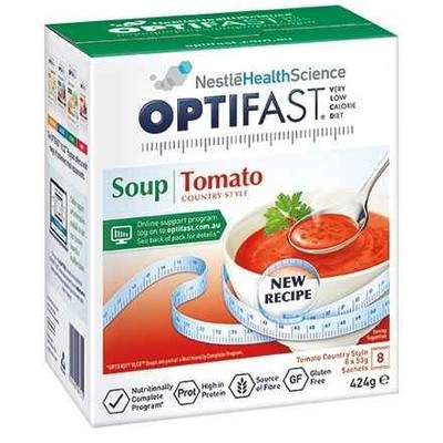 Optifast VLCD Tomato Soup 53g x 8 Sachets Nestle Health Science SuperPharmacyPlus