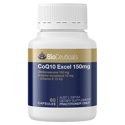 Bioceuticals CoQ10 Excel 150mg | 60 Capsules Bioceuticals CoQ10 Excel 150mg | 60 Capsules