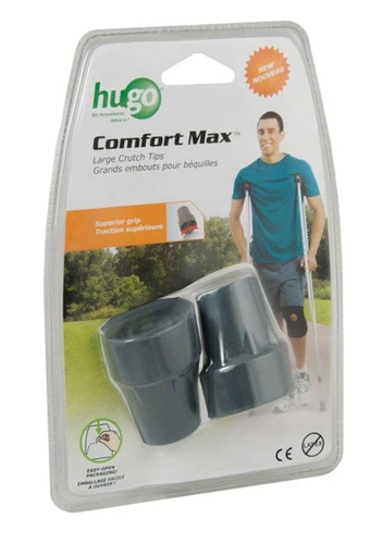 Hugo Comfort Max Large Crutch Tips Grey Pair  by  available at SuperPharmacy Plus