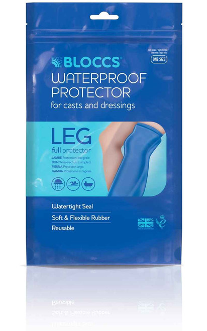 Bloccs Waterproof Full Leg Protector casts and dressings Adult Bloccs SuperPharmacyPlus