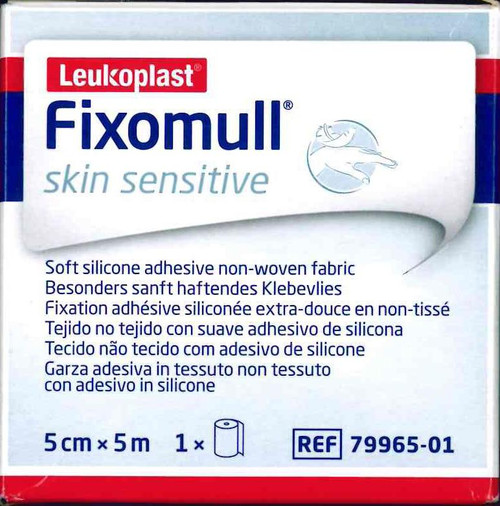 Leukoplast Fixomull Skin Sensitive 5cm x 5m White Tape BSN Medical SuperPharmacyPlus