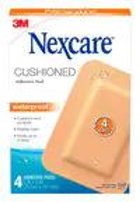 Nexcare Cushioned Waterproof Adhesive Dressing Pads 4s SuperPharmacyPlus