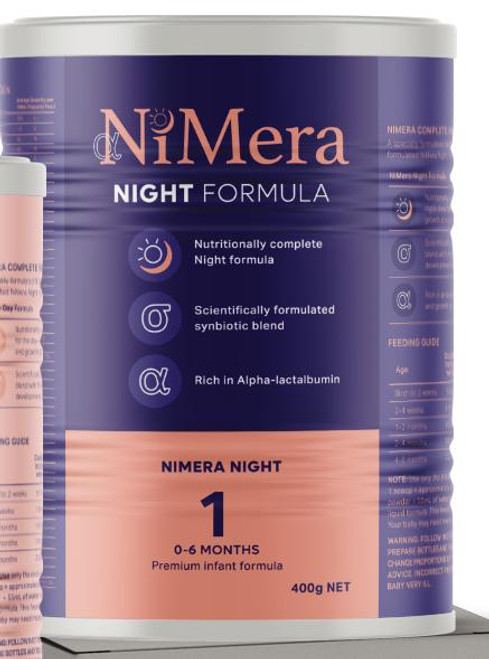 NiMera Night Premium Infant Formula 0-6 Months or 400g Nimera SuperPharmacyPlus