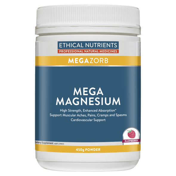 Ethical Nutrients Mega Magnesium Powder 450g Citrus Flavour