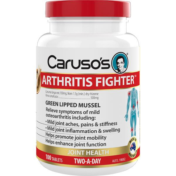 Carusos Arthritis Fighter Joint Health or 100 Tablets SuperPharmacyPlus