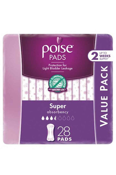 Poise Super Pads Value 28 Pack Poise SuperPharmacyPlus