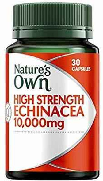 Natures Own High Strength Echinacea 10,000mg 30 Capsules Natures Own SuperPharmacyPlus