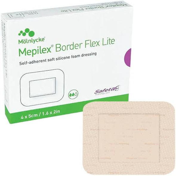 Mepilex Border Flex Lite 4cm x 5cm Single Dressing  by Molnlycke available at SuperPharmacy Plus