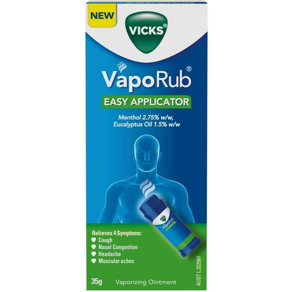 Vicks VapoRub Easy Applicator Vaporising Ointment 35g Vicks SuperPharmacyPlus