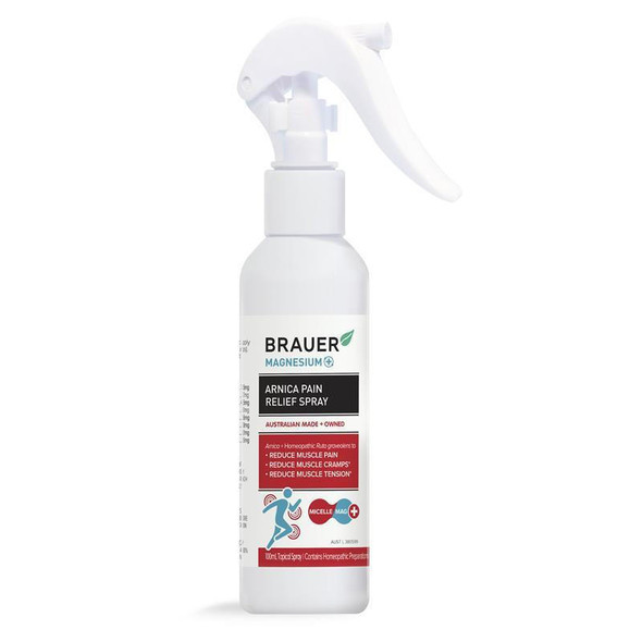 Brauer Magnesium+ Arnica Pain Relief Spray 100ml  by  available at SuperPharmacy Plus