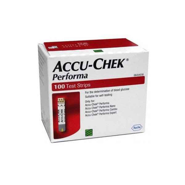 Accuchek Performa BGlucose Test Strips Pack of 100 strips Accu-Chek SuperPharmacyPlus