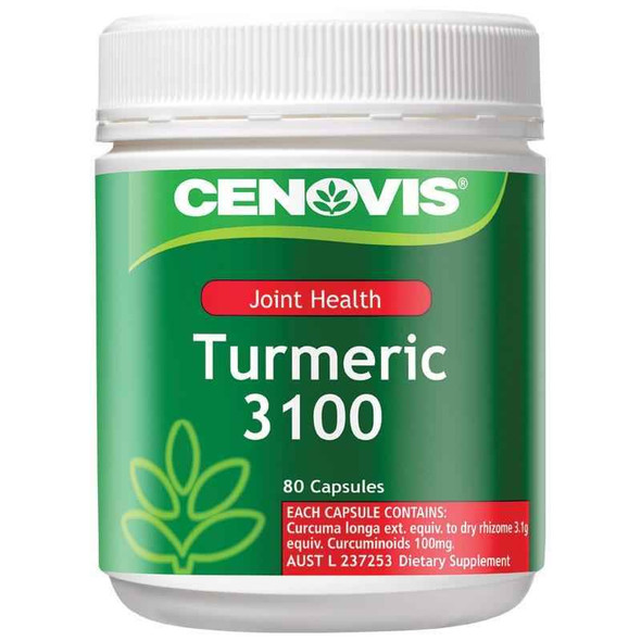 Cenovis Joint Health Turmeric 3100 80 Capsules Cenovis SuperPharmacyPlus
