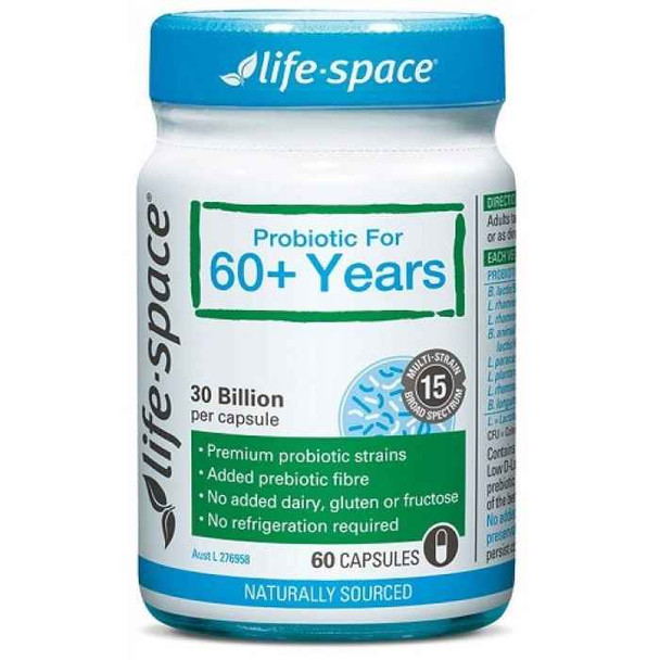 Life Space Probiotic For 60 Years 60 Capsules Evolution Health Pty Ltd SuperPharmacyPlus