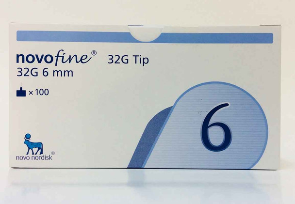 Novofine 32G 6mm Pen Needles x 100 Novo Nordisk Pharmaceuticals SuperPharmacyPlus