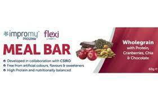 Impromy Flexi Snack Bar Wholegrains with Cranberry, Nuts, Seeds and Chocolate 30g Impromy SuperPharmacyPlus