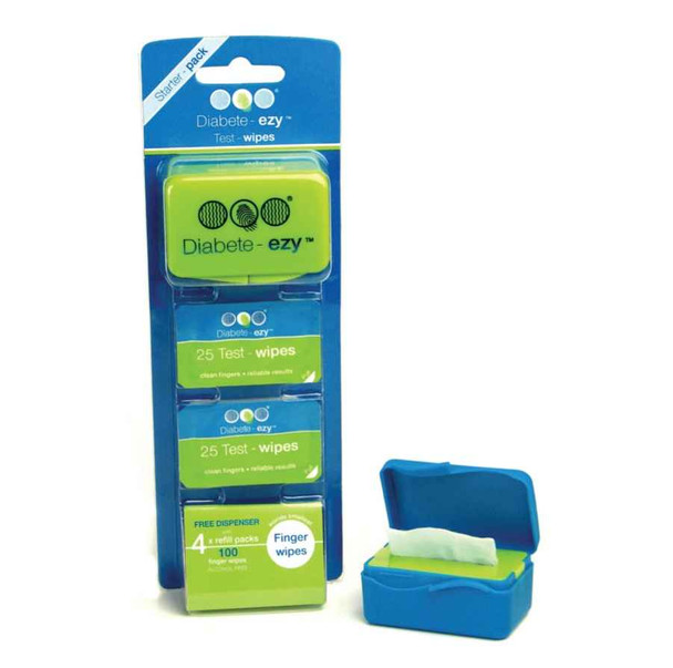 Diabete - Ezy Test Wipe Starter Pack 100 DiabeteEzy SuperPharmacyPlus