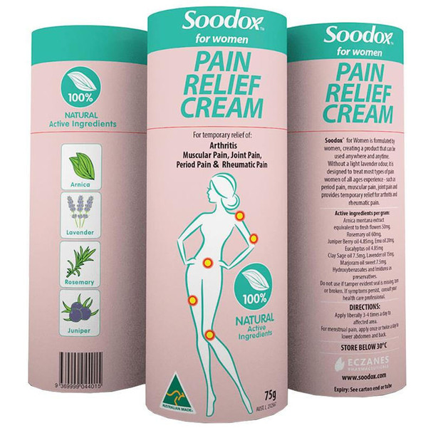 Soodox Pain Relief Womens Cream 75g   SuperPharmacyPlus