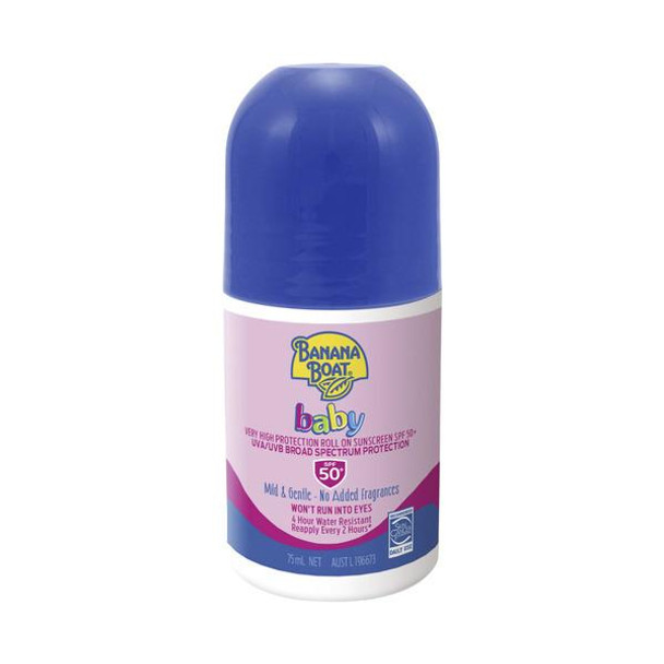 Banana Boat SPF 50+ Baby Roll On | 75ml  by  available at SuperPharmacy Plus