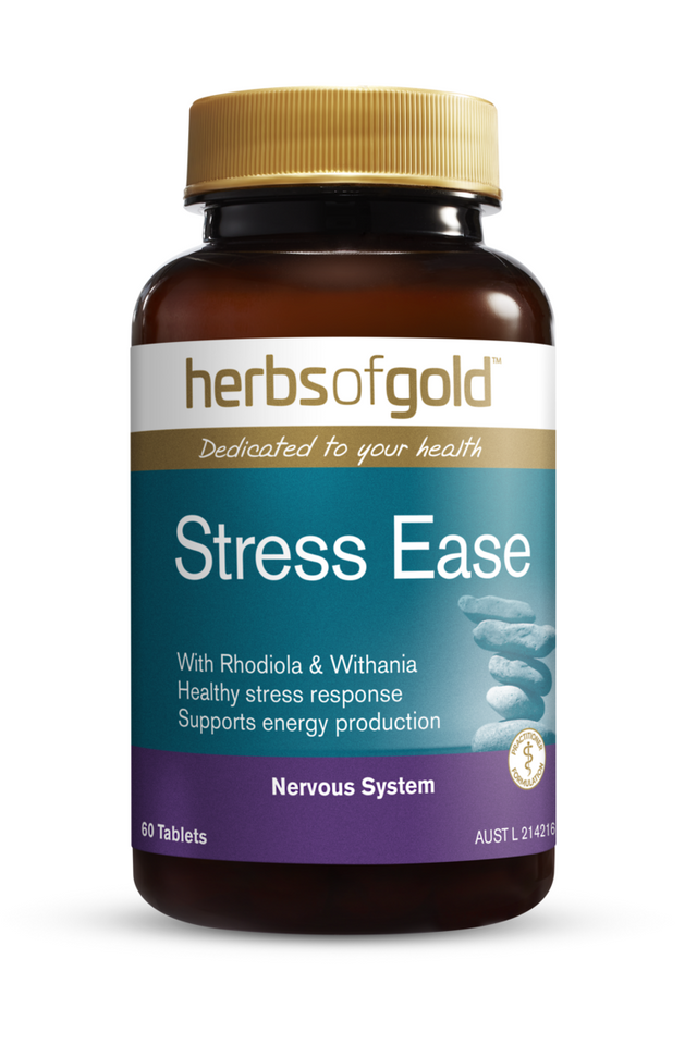 Herbs of Gold Stress Ease 60 Tablets by Herbs of Gold available at SuperPharmacy Plus