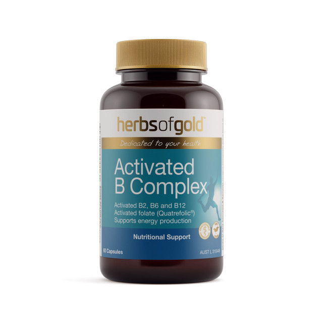 Herbs of Gold Activated B Complex | 60 Capsules by Herbs of Gold available at SuperPharmacy Plus