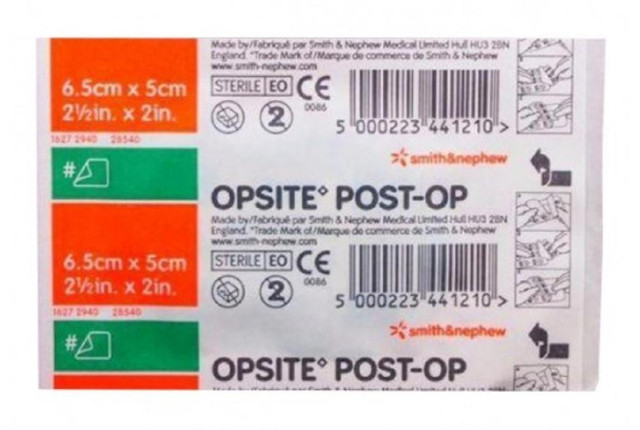 Opsite Post-Op Single Dressing 6.5cm x 5cm by Smith & Nephew available at SuperPharmacy Plus