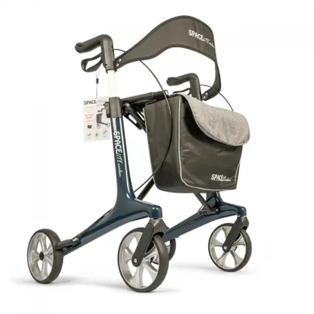 SPACElite Carbon Supa-light-weight Rollator Blue by SPACELITE available at SuperPharmacy Plus